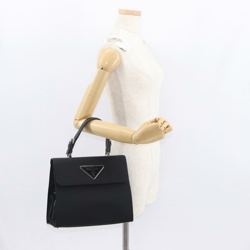 【日本直送】PRADA 尼龍手提包 黑色 銀色 正品 157269SAV-24