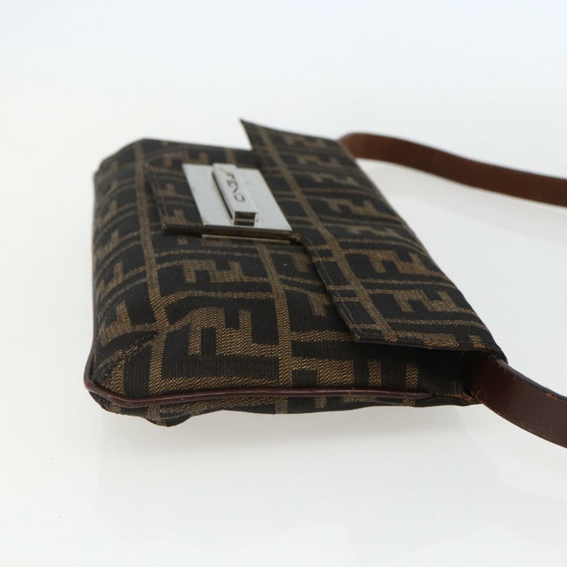 【日本直送】FENDI Zucca帆布單肩包 棕色/黑色 正品 157270V-3