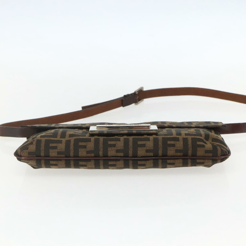 【日本直送】FENDI Zucca帆布單肩包 棕色/黑色 正品 157270V-4