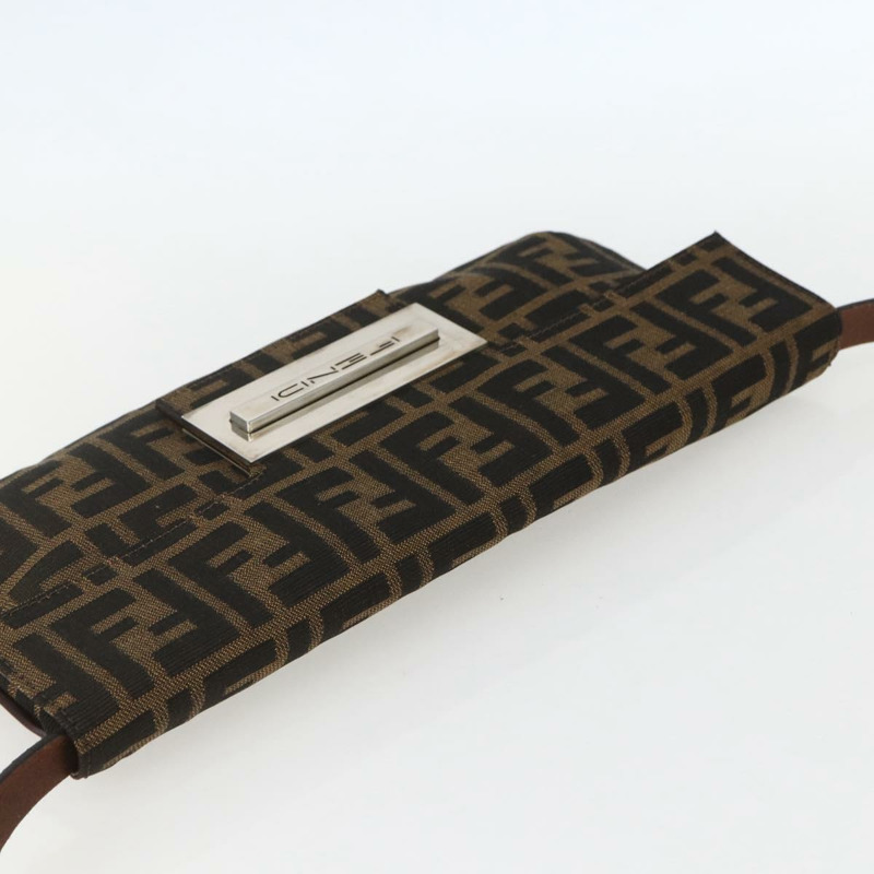 【日本直送】FENDI Zucca帆布單肩包 棕色/黑色 正品 157270V-5