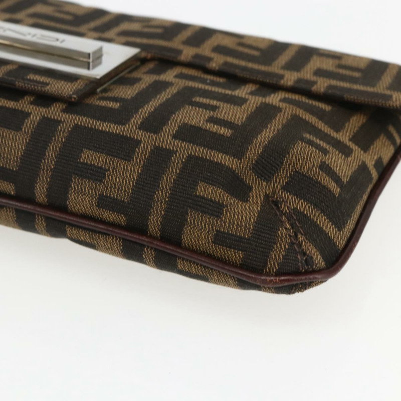 【日本直送】FENDI Zucca帆布單肩包 棕色/黑色 正品 157270V-13