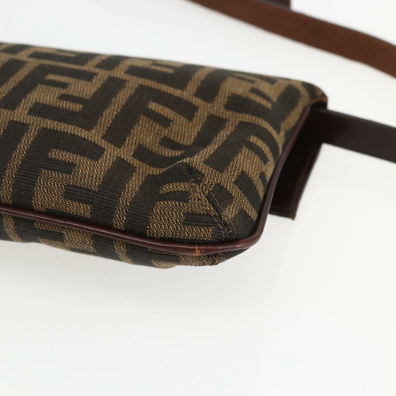 【日本直送】FENDI Zucca帆布單肩包 棕色/黑色 正品 157270V-15