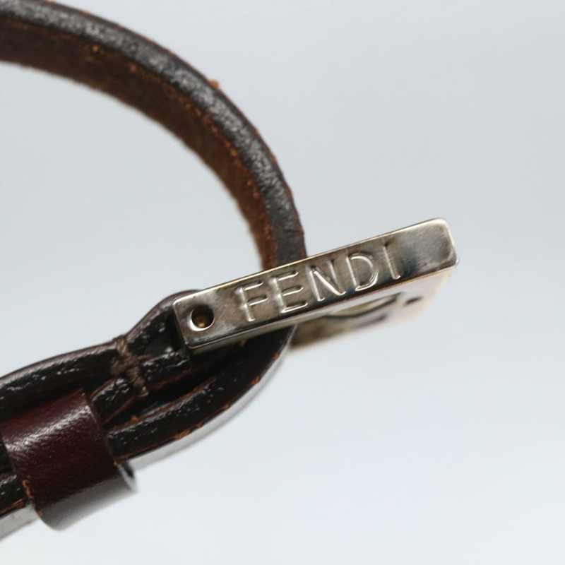 【日本直送】FENDI Zucca帆布單肩包 棕色/黑色 正品 157270V-17