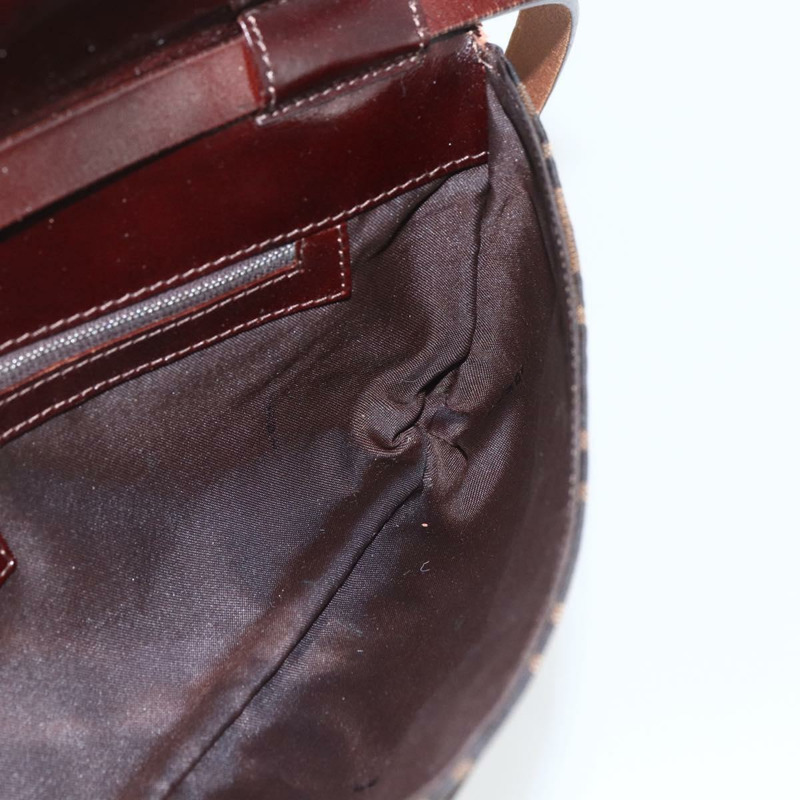 【日本直送】FENDI Zucca帆布單肩包 棕色/黑色 正品 157270V-20