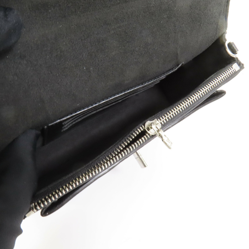 LOUIS VUITTON 牛皮皮革Mylockme銀扣鏈帶肩背袋-6