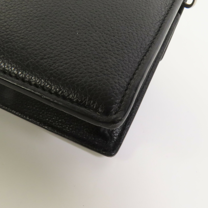 LOUIS VUITTON 牛皮皮革Mylockme銀扣鏈帶肩背袋-10