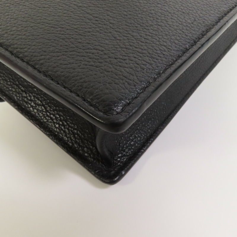 LOUIS VUITTON 牛皮皮革Mylockme銀扣鏈帶肩背袋-11