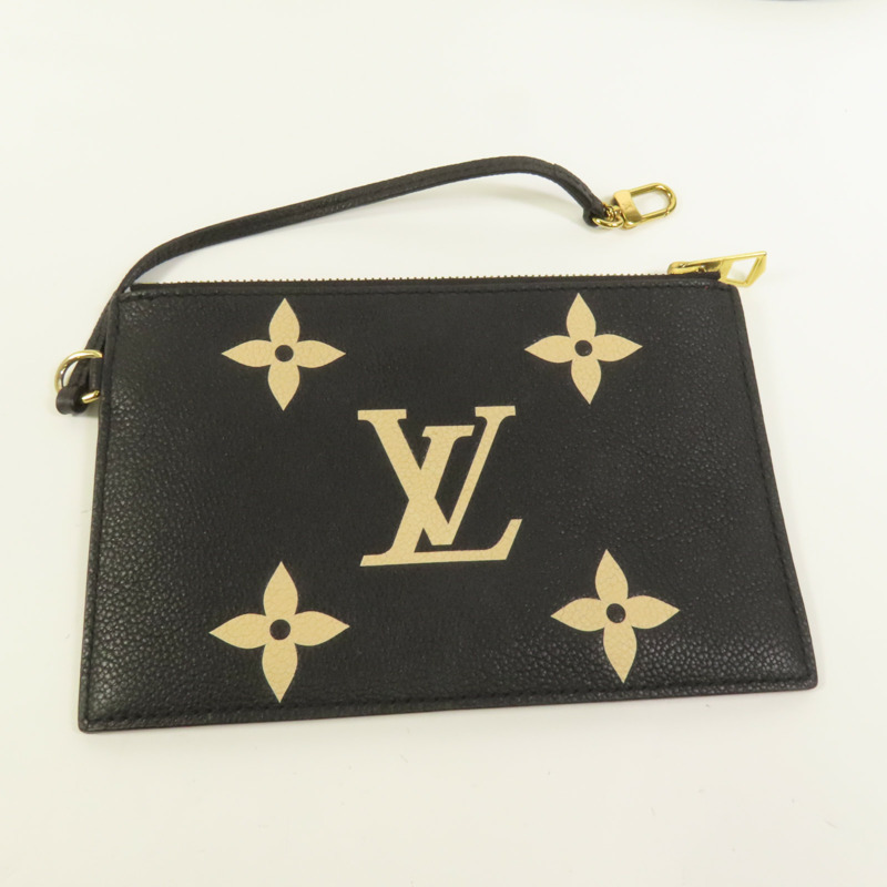 LOUIS VUITTON Monogram Empreinte Bicolor Neo Noe MM金扣手挽肩背兩用袋-5