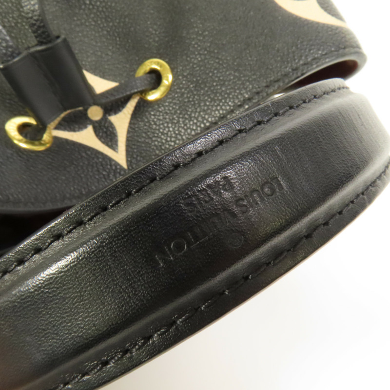 LOUIS VUITTON Monogram Empreinte Bicolor Neo Noe MM金扣手挽肩背兩用袋-7