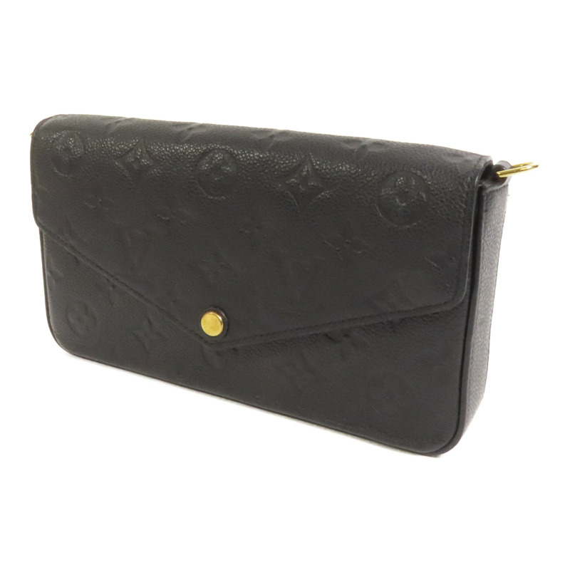 LOUIS VUITTON Monogram Empreinte Felicie Pochette 金扣鏈帶肩背袋-2
