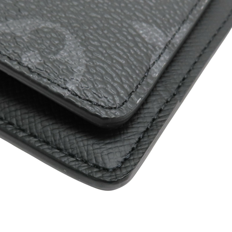 黑色 Monogram帆布 Multiple 兩折短夾 M61695【LOUIS VUITTON LV 路易威登】 M61695-11