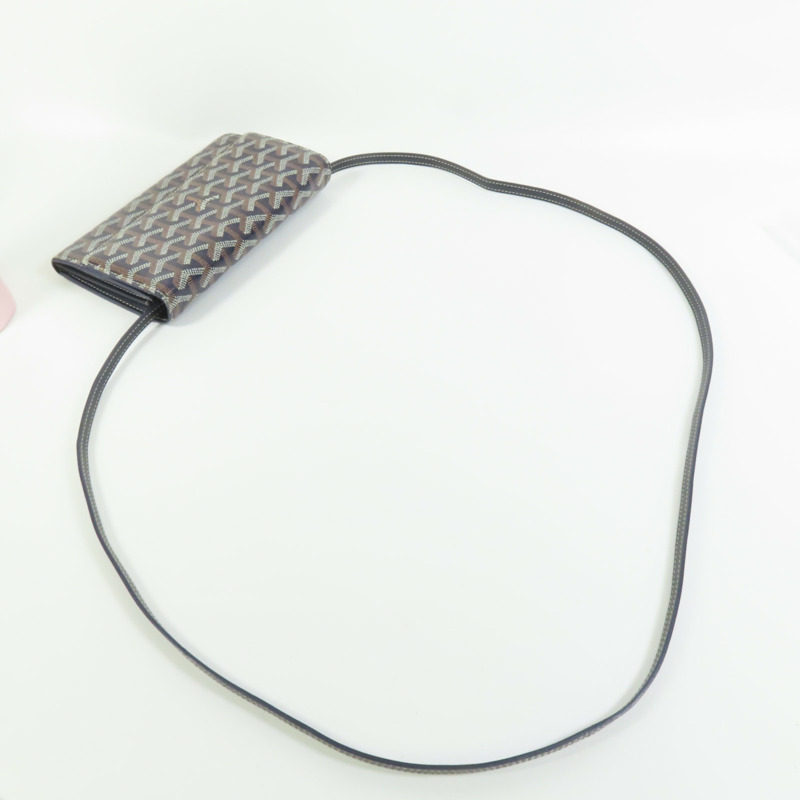 GOYARD 塗層帆布Varenne Continental Wallet肩背袋-4