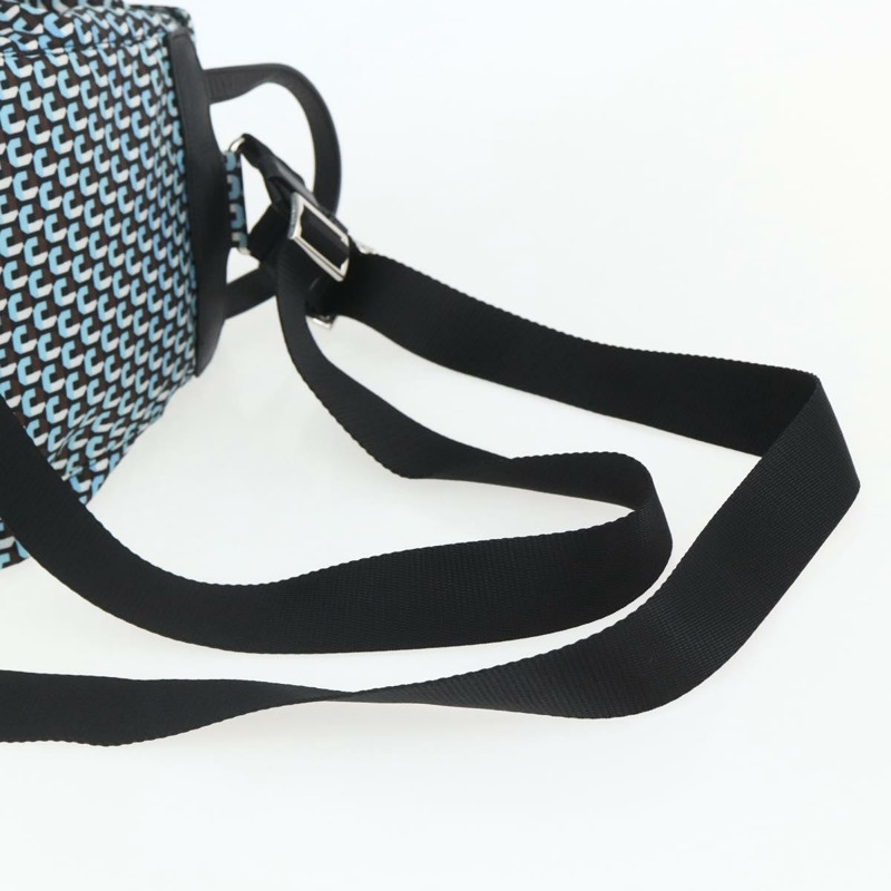 【日本直送】PRADA 雙肩包 尼龍材質 淺藍色 銀色 正品 158915SAM-7