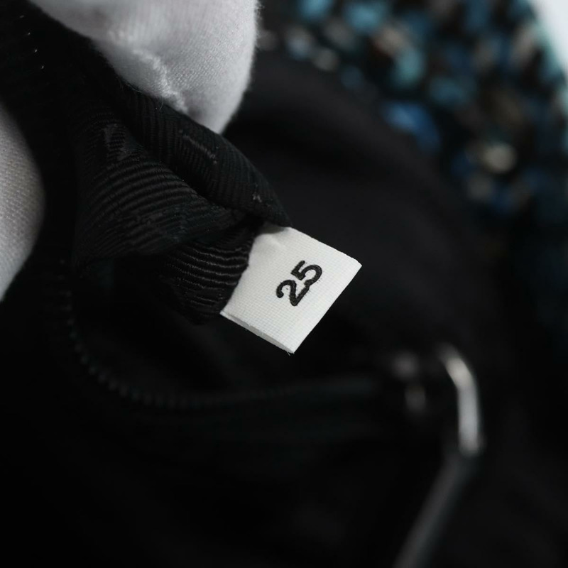 【日本直送】PRADA 雙肩包 尼龍材質 淺藍色 銀色 正品 158915SAM-10