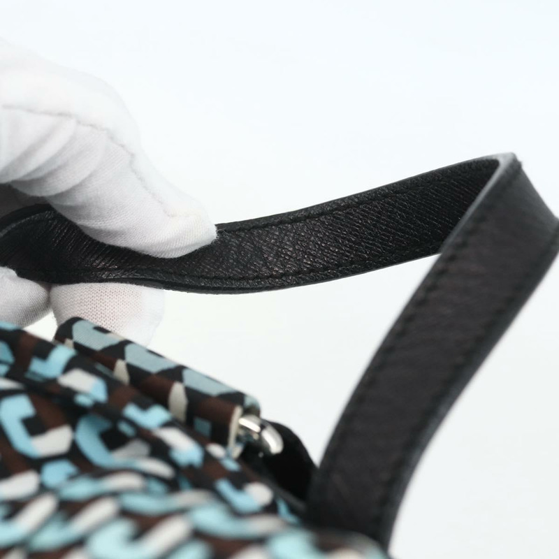 【日本直送】PRADA 雙肩包 尼龍材質 淺藍色 銀色 正品 158915SAM-13