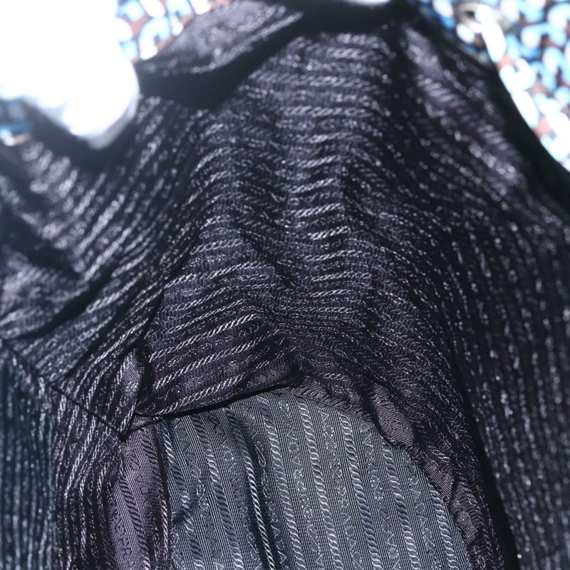 【日本直送】PRADA 雙肩包 尼龍材質 淺藍色 銀色 正品 158915SAM-26
