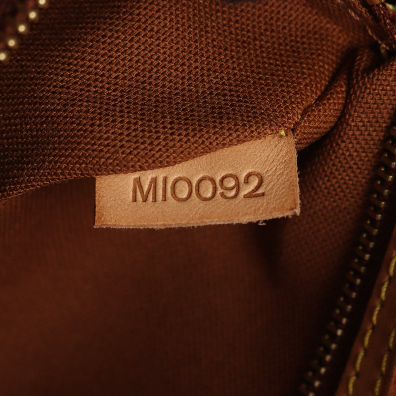 路易威登迷你環形肩背包 M51147 Monogram 皮革 棕色 二手-4