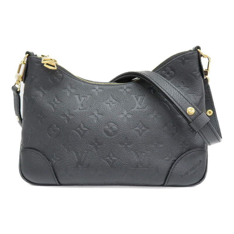 黑色 原花牛皮 壓紋 Boulogne PM 肩背包 M12930 (缺短背帶)【LOUIS VUITTON LV 路易威登】 M12930-0