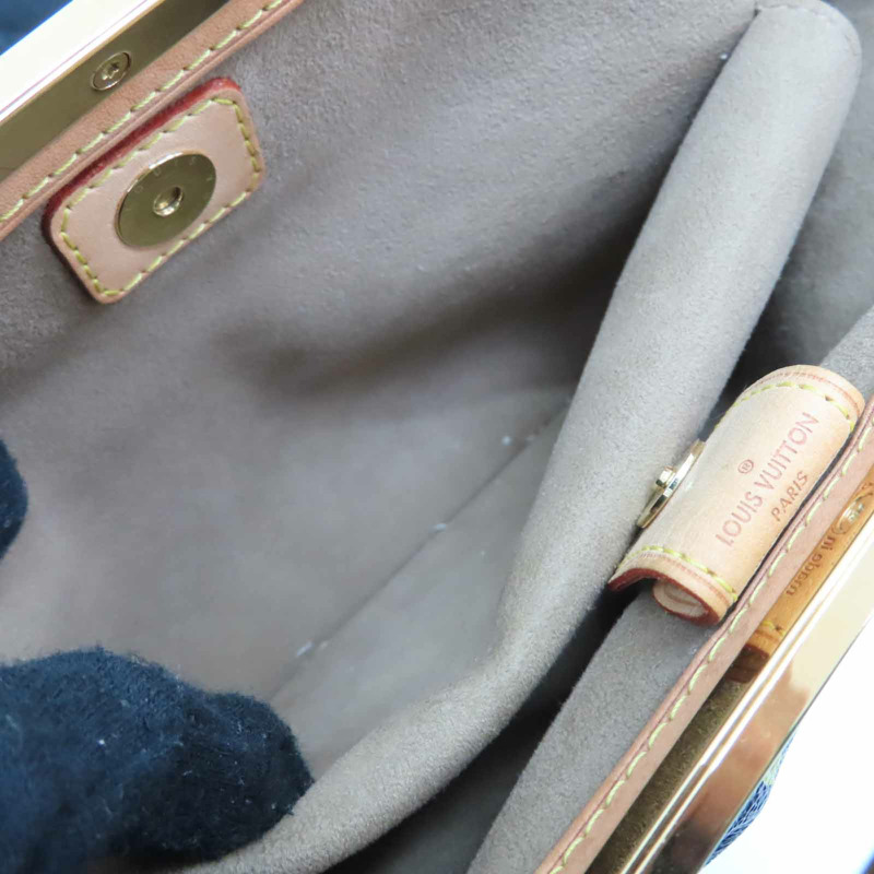 黑彩 原花帆布 Judy MM 肩背包【LOUIS VUITTON LV 路易威登】 M40256-5