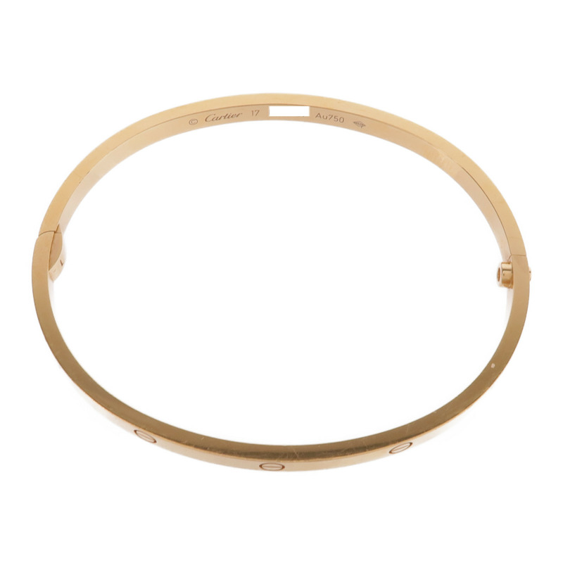 CARTIER 18K玫瑰金Love Bracelet Small Model手鐲Cartier#17-3
