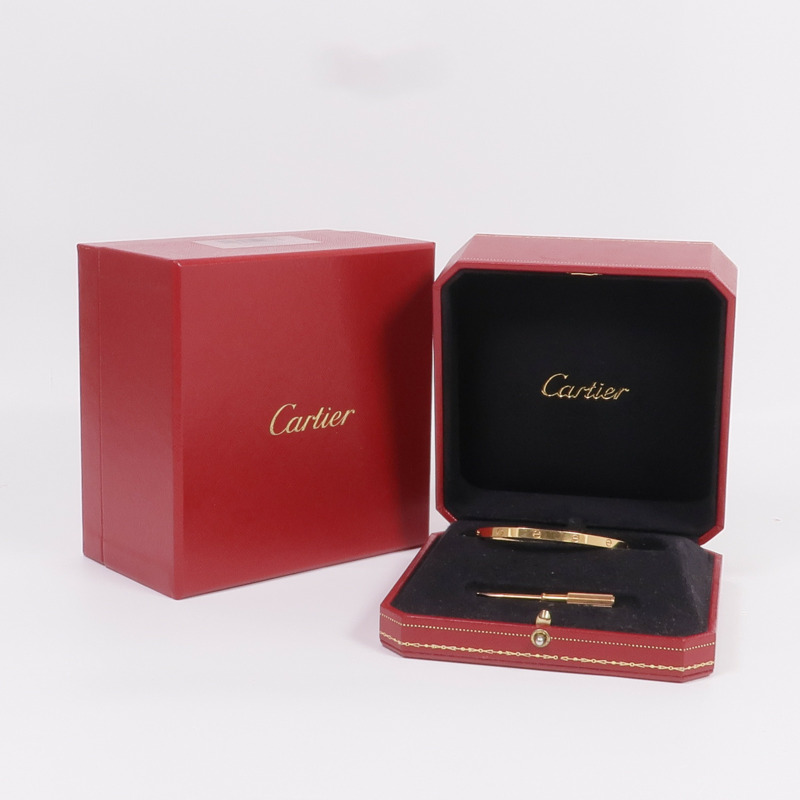 CARTIER 18K玫瑰金Love Bracelet Small Model手鐲Cartier#17-8