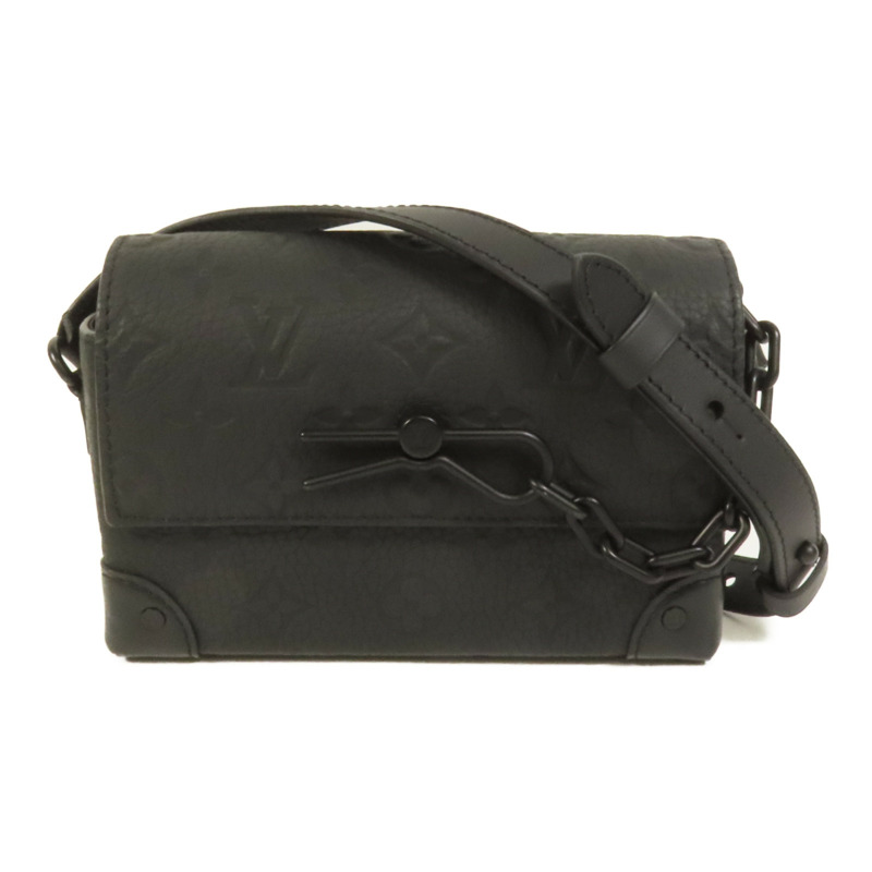 LOUIS VUITTON Monogram Taurillon Steamer Wearable Wallet扣肩背袋-0