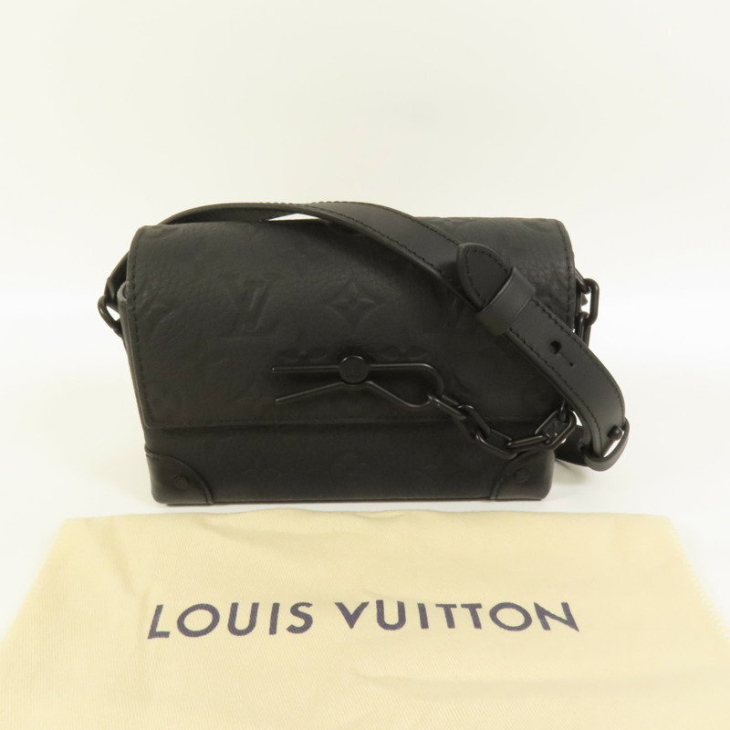 LOUIS VUITTON Monogram Taurillon Steamer Wearable Wallet扣肩背袋-8