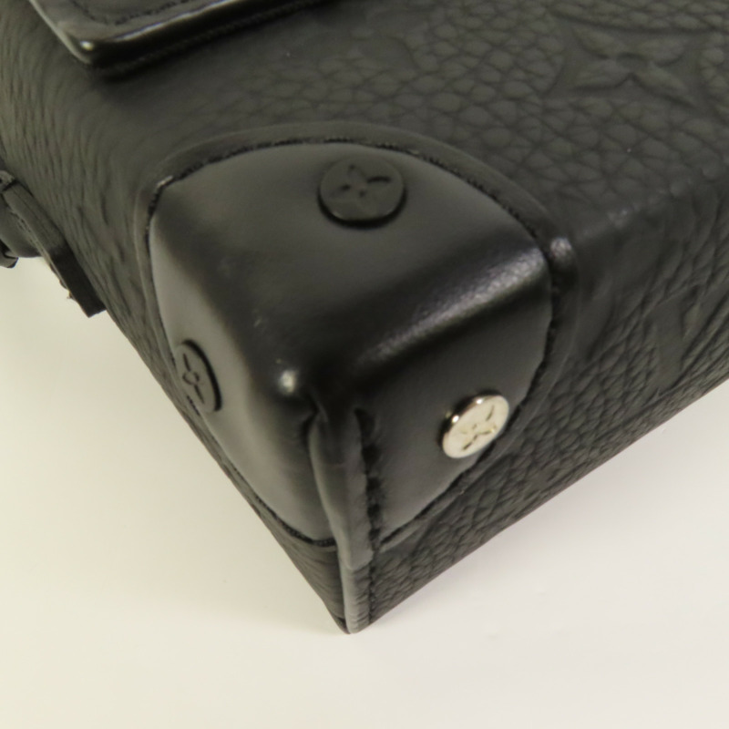 LOUIS VUITTON Monogram Taurillon Steamer Wearable Wallet扣肩背袋-9