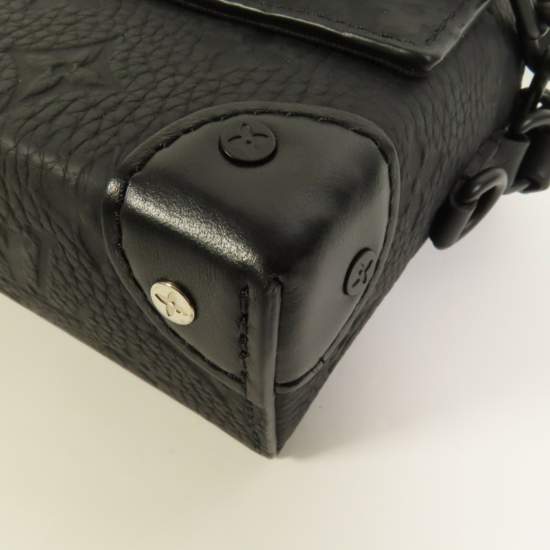 LOUIS VUITTON Monogram Taurillon Steamer Wearable Wallet扣肩背袋-10