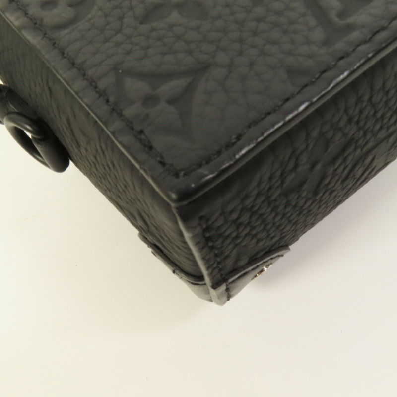 LOUIS VUITTON Monogram Taurillon Steamer Wearable Wallet扣肩背袋-11