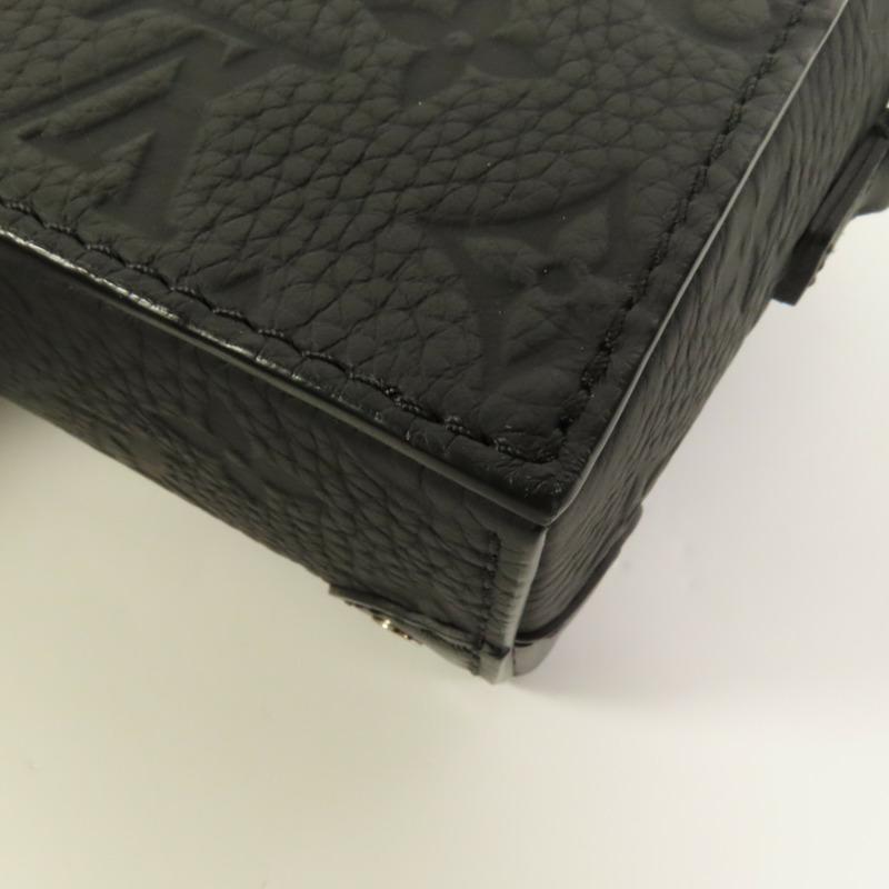 LOUIS VUITTON Monogram Taurillon Steamer Wearable Wallet扣肩背袋-12