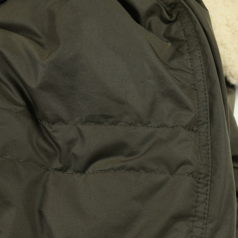 MONCLER GRAFTON 附帽羽絨外套 聚酯纖維 卡其色 #0 二手 男款-11