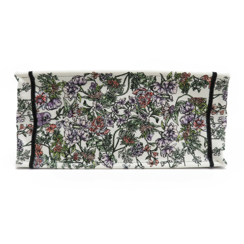 白色帆布 刺繡 Book Tote M 手提包【Dior 迪奧】-3