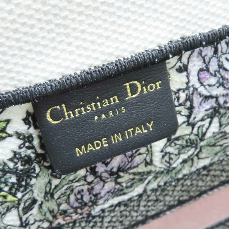白色帆布 刺繡 Book Tote M 手提包【Dior 迪奧】-6