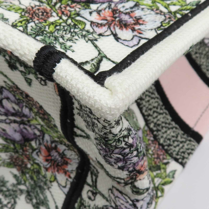 白色帆布 刺繡 Book Tote M 手提包【Dior 迪奧】-9