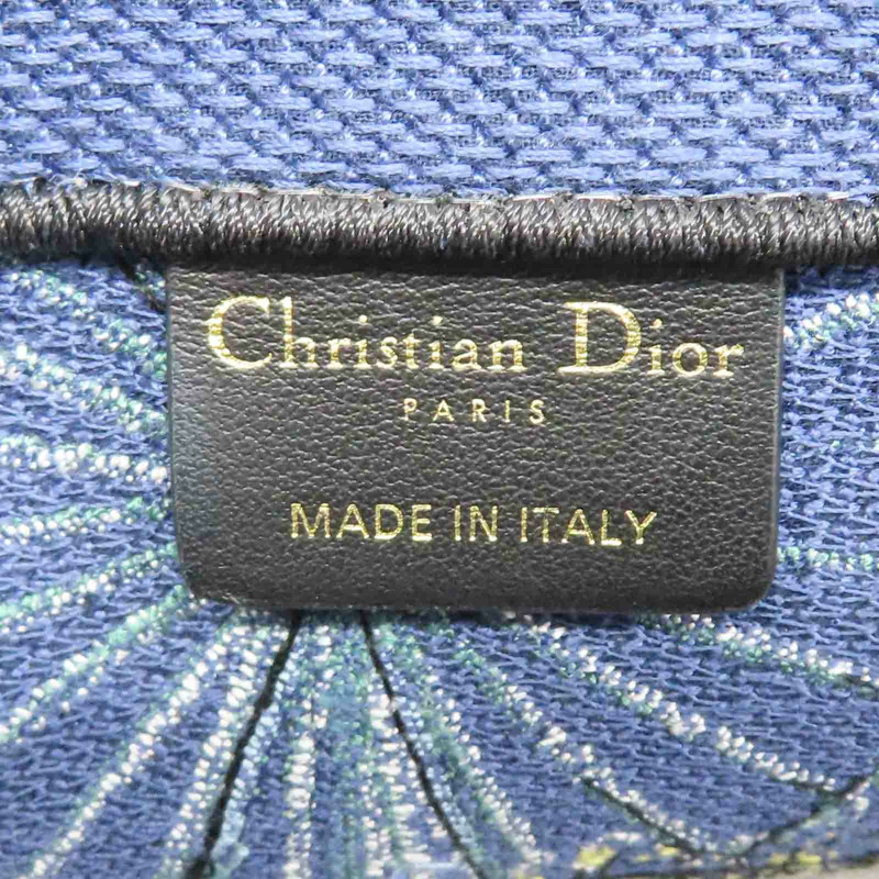 藍色 多色刺繡帆布 Book Tote M 手提包【Dior 迪奧】-6