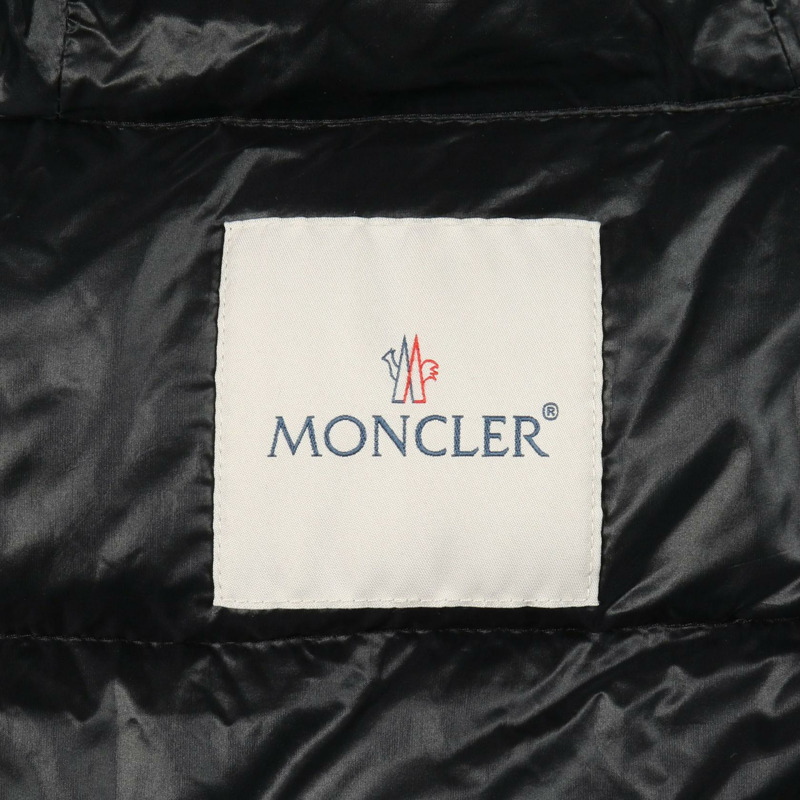 MONCLER SUYEN 帶帽羽絨服 尼龍 黑色 二手 女款-2