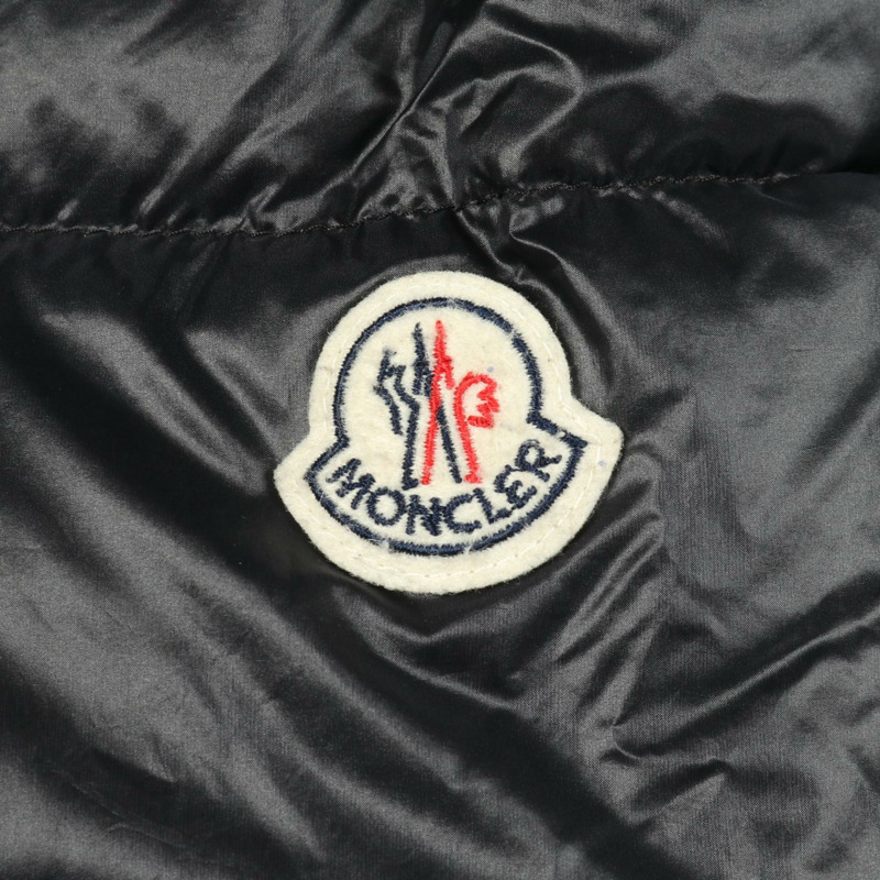 MONCLER SUYEN 帶帽羽絨服 尼龍 黑色 二手 女款-4