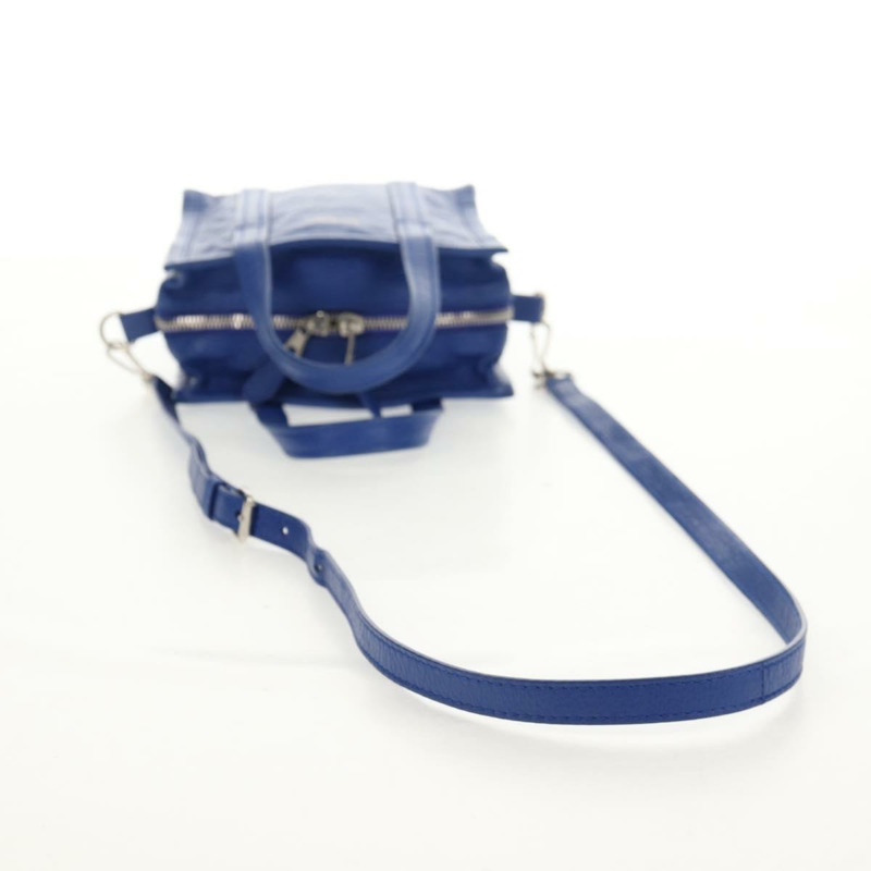 【日本直送】BALENCIAGA Bazaar Shopper XXS 手提包 皮革 2way 藍色 銀色 513988 正品 158835V-7