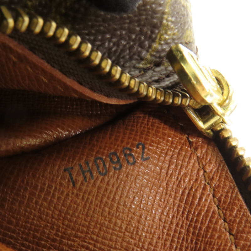 LOUIS VUITTON Monogram Papillon金扣手挽袋棕色-8