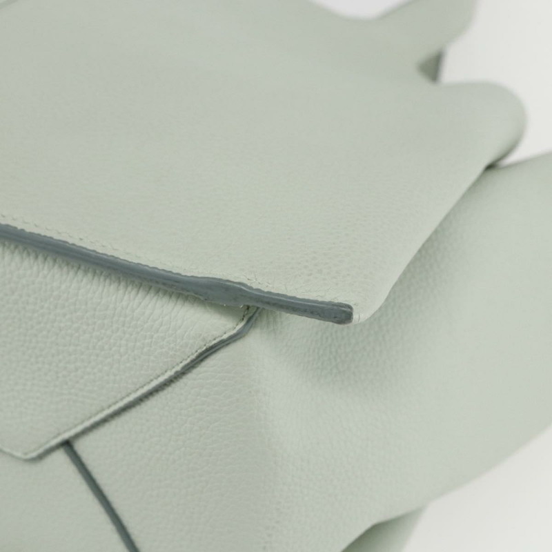 【日本直送】CELINE Trillodo 手提包，皮革材質，淺藍色，金色，正品，貨號 148596M-8