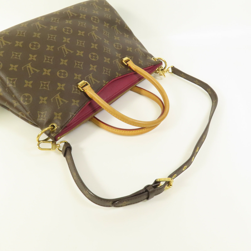 LOUIS VUITTON Monogram Pallas MM金扣手挽肩背兩用袋-4