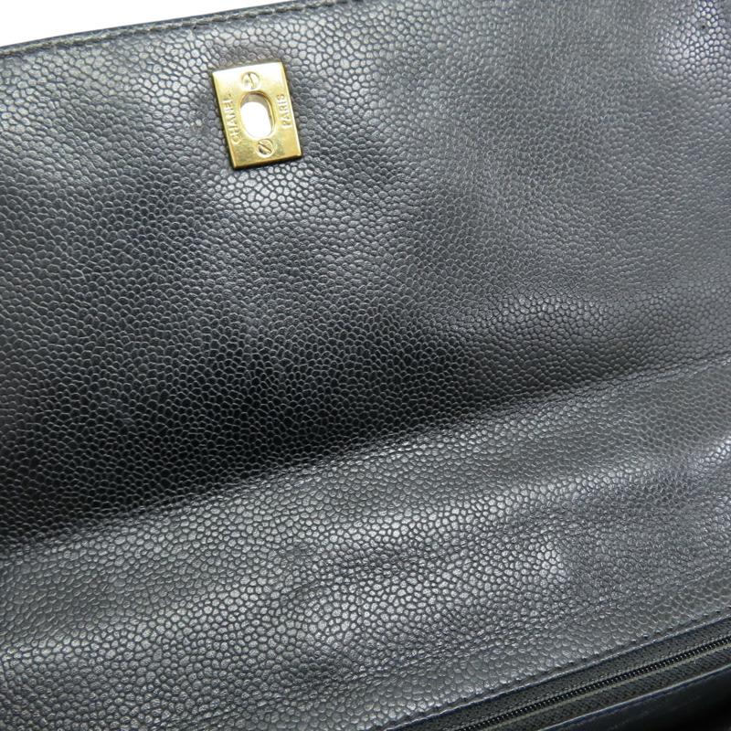 黑色 菱格紋 荔枝紋 牛皮 Coco Handle 30cm 手提包 (無卡)【CHANEL 香奈兒】-16