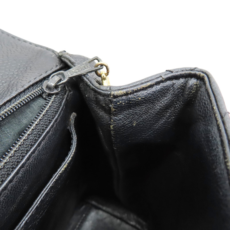 黑色 菱格紋 荔枝紋 牛皮 Coco Handle 30cm 手提包 (無卡)【CHANEL 香奈兒】-17