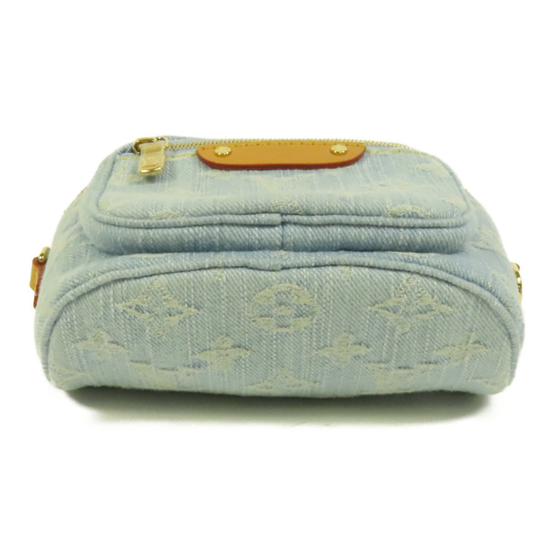 LOUIS VUITTON Monogram Denim Mini Bumbag金扣手挽肩背兩用袋-3