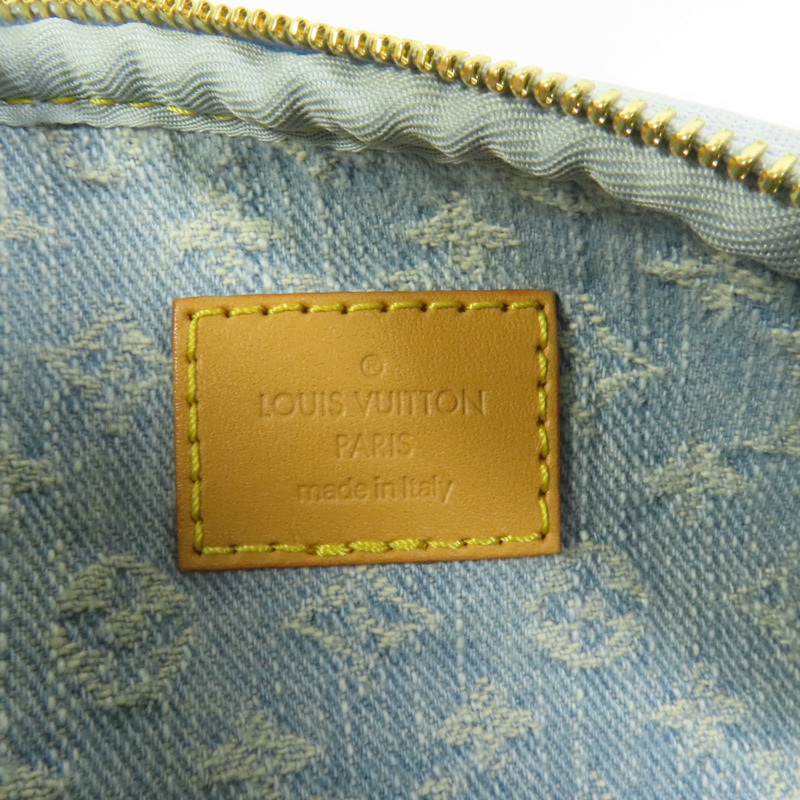 LOUIS VUITTON Monogram Denim Mini Bumbag金扣手挽肩背兩用袋-7