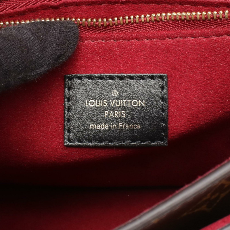 路易威登 Passy 鏈條肩背包 M45592 Monogram 皮革 棕色/黑色 二手-3