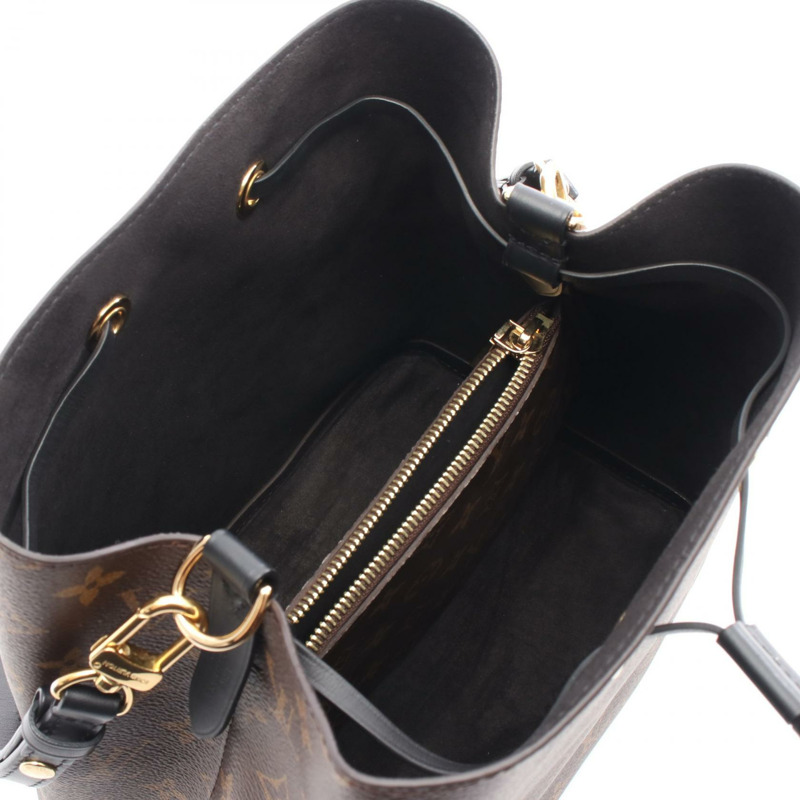 路易威登 Neonoe 斜背單肩包 M44020 Monogram 黑色皮革二手-2