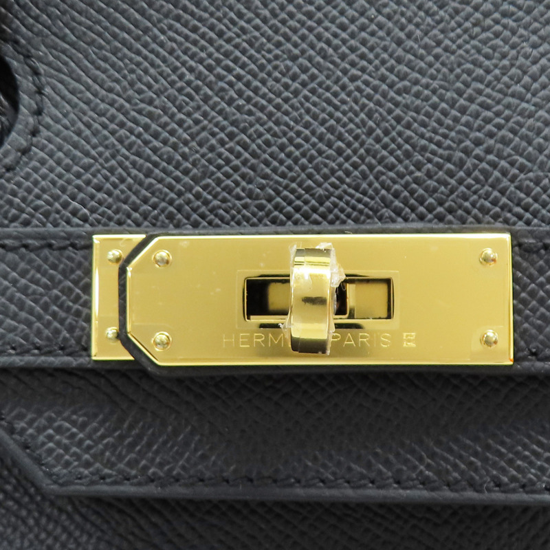 黑色 Epsom牛皮 Birkin 30 柏金包 手提包 K刻 金扣【HERMES 愛馬仕】-6
