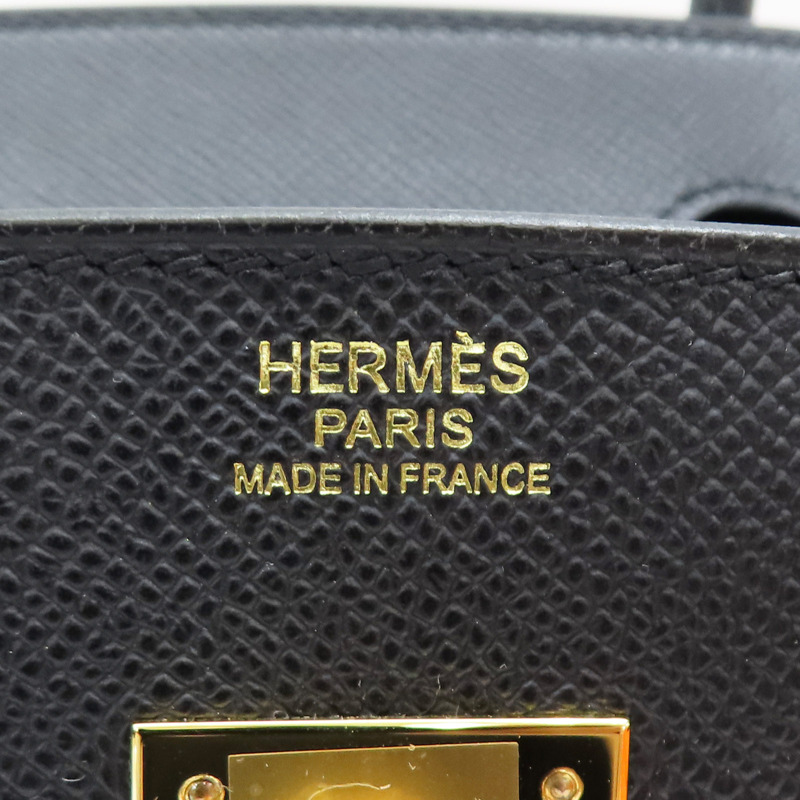 黑色 Epsom牛皮 Birkin 30 柏金包 手提包 K刻 金扣【HERMES 愛馬仕】-7
